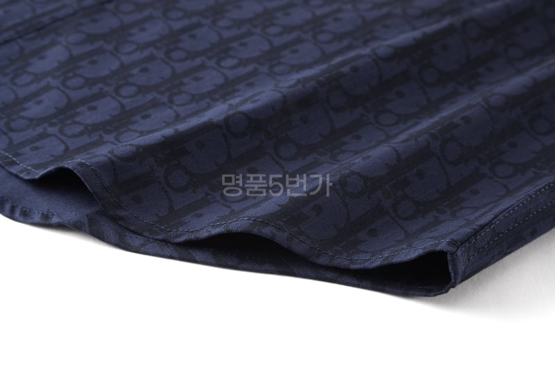 디올 오버셔츠 오블리크 카스리 코튼 데님 네이비 블루 블랙 상품 이미지 15